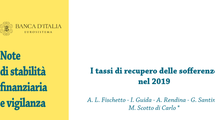Tassi sofferenze 2019